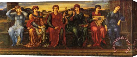 Edward Burne Jones The Hours Stretched Canvas Painting / Canvas Art