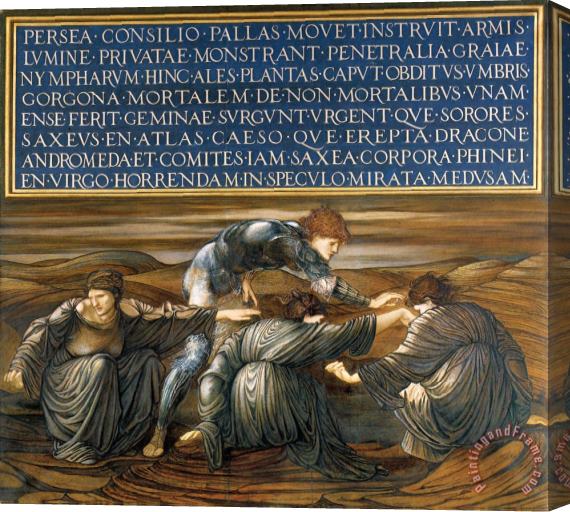Edward Burne Jones The Perseus Series Perseus And The Graiae Stretched Canvas Painting / Canvas Art