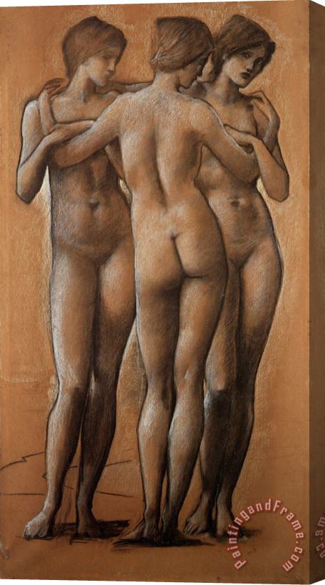 Edward Burne Jones The Three Graces Stretched Canvas Painting / Canvas Art