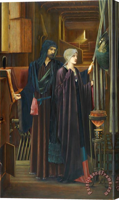 Edward Burne Jones The Wizard Stretched Canvas Painting / Canvas Art