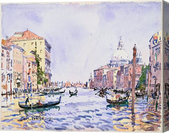 Edward Darley Boit Venice Afternoon on The Grand Canal Stretched Canvas Painting / Canvas Art