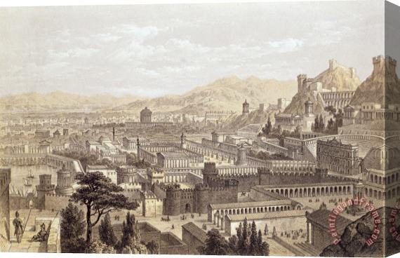 Edward Falkener The City Of Ephesus From Mount Coressus Stretched Canvas Print / Canvas Art