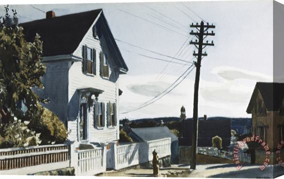 Edward Hopper Adam's House Stretched Canvas Print / Canvas Art