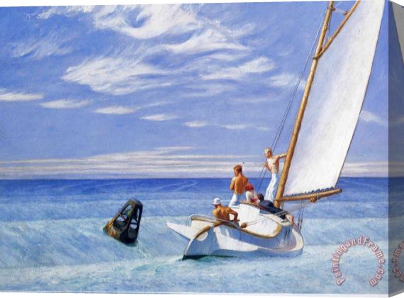 Edward Hopper Ground Swell Stretched Canvas Print / Canvas Art