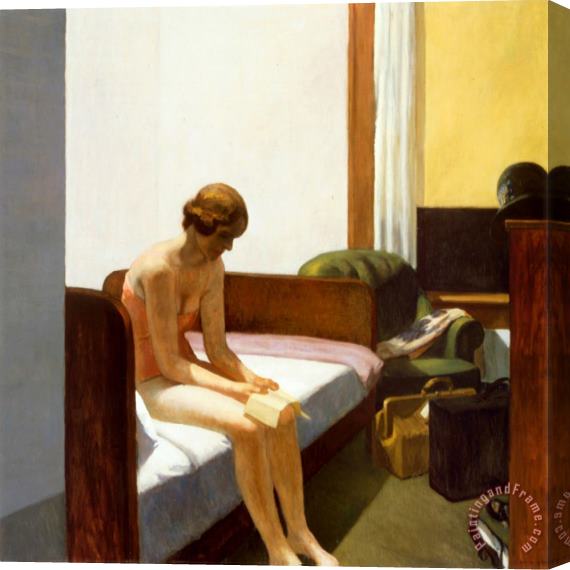 Edward Hopper Hotel Room C 1931 Stretched Canvas Print / Canvas Art