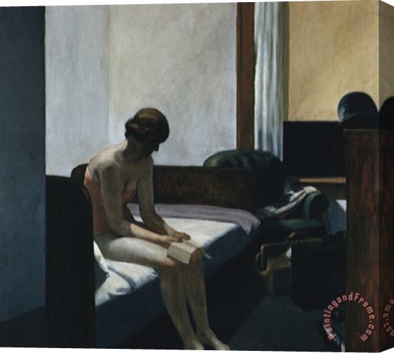 Edward Hopper Hotel Room Stretched Canvas Painting / Canvas Art