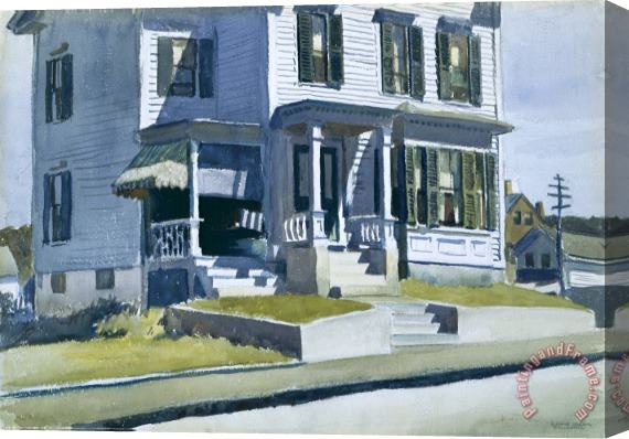 Edward Hopper House on Middle Street, Gloucester Stretched Canvas Print / Canvas Art