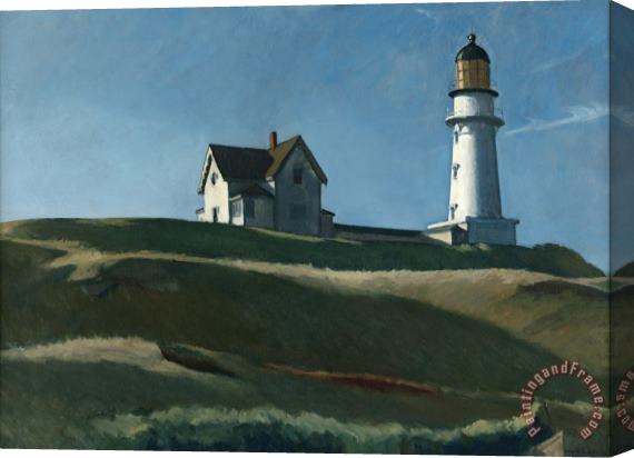Edward Hopper Lighthouse Hill Stretched Canvas Painting / Canvas Art