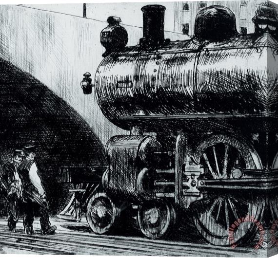 Edward Hopper Locomotive Stretched Canvas Painting / Canvas Art