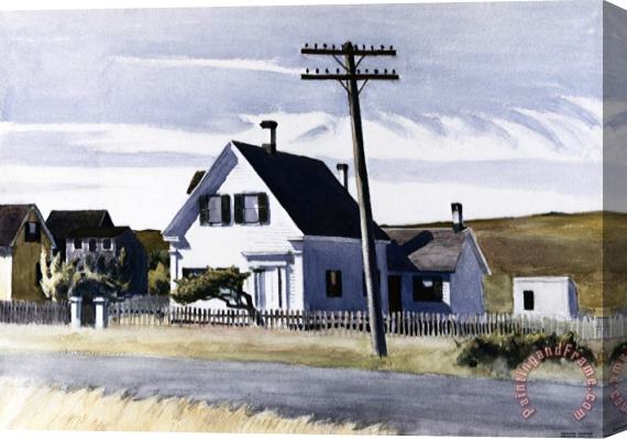 Edward Hopper Lombard S House Stretched Canvas Print / Canvas Art