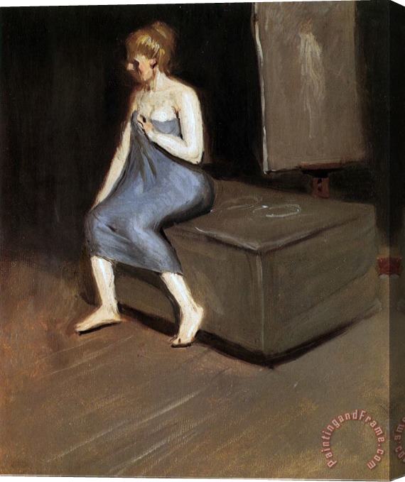 Edward Hopper Model Sitting Stretched Canvas Print / Canvas Art