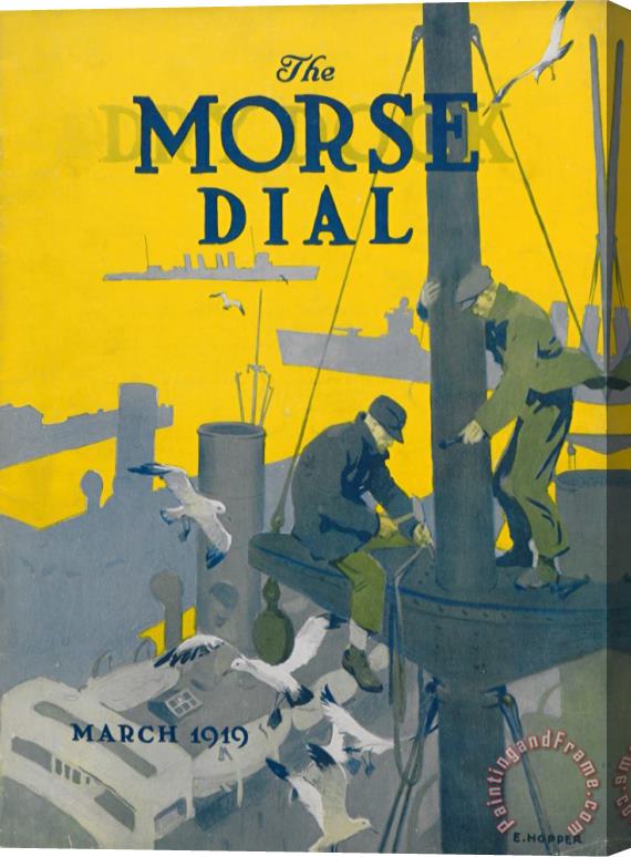 Edward Hopper Morse Dry Dock Dial Stretched Canvas Print / Canvas Art