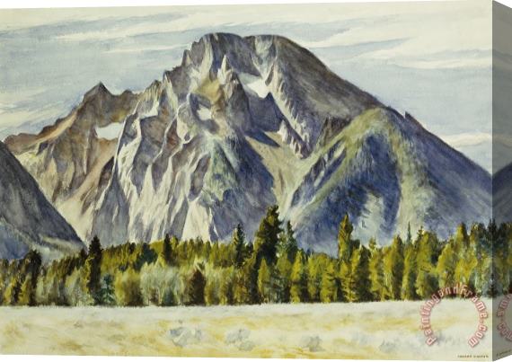Edward Hopper Mount Moran Stretched Canvas Painting / Canvas Art