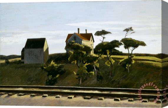 Edward Hopper New York, New Haven And Hartford Stretched Canvas Painting / Canvas Art