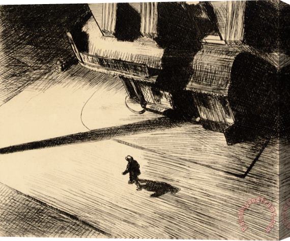 Edward Hopper Night Shadows Stretched Canvas Print / Canvas Art