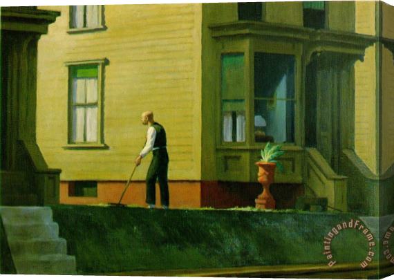 Edward Hopper Pennsylvania Coal Town Stretched Canvas Painting / Canvas Art