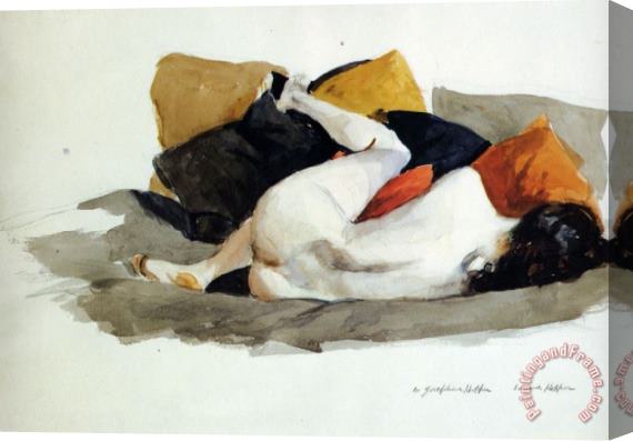 Edward Hopper Reclining Nude Stretched Canvas Painting / Canvas Art