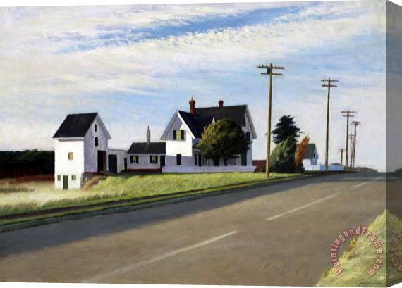 Edward Hopper Route 6 Eastham Stretched Canvas Print / Canvas Art