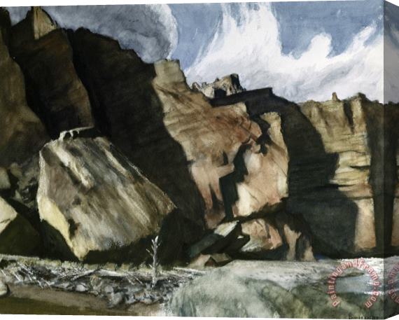 Edward Hopper Shoshone Cliffs Stretched Canvas Painting / Canvas Art