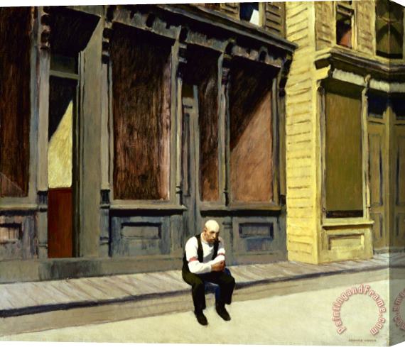 Edward Hopper Sunday Stretched Canvas Painting / Canvas Art