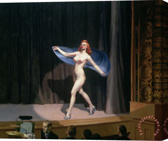 Edward Hopper The Girlie Show Stretched Canvas Painting / Canvas Art