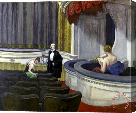Edward Hopper Two on The Aisle Stretched Canvas Painting / Canvas Art