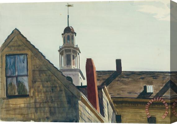 Edward Hopper Universalist Church Stretched Canvas Print / Canvas Art