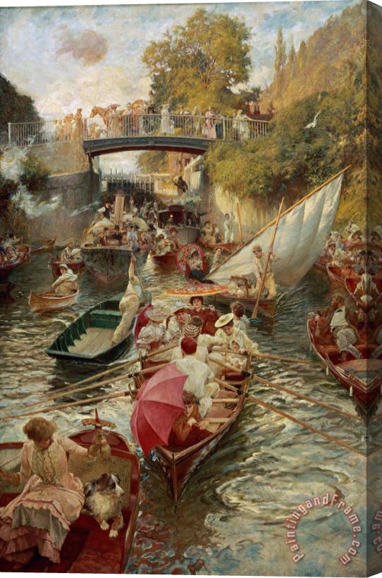 Edward John Gregory Sunday Afternoon Stretched Canvas Painting / Canvas Art