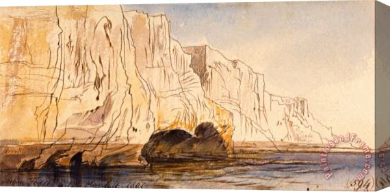 Edward Lear Abu Fodde, 4 00 Pm, 4 March 1867 (594) Stretched Canvas Painting / Canvas Art