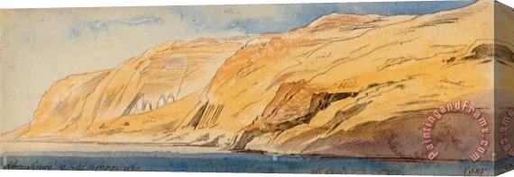 Edward Lear Abu Simbel, 1 10 Pm, 9 February 1867 (385) Stretched Canvas Print / Canvas Art