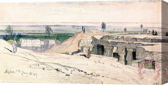 Edward Lear Abydos, 1 00 Pm, 12 January 1867 (134) Stretched Canvas Painting / Canvas Art