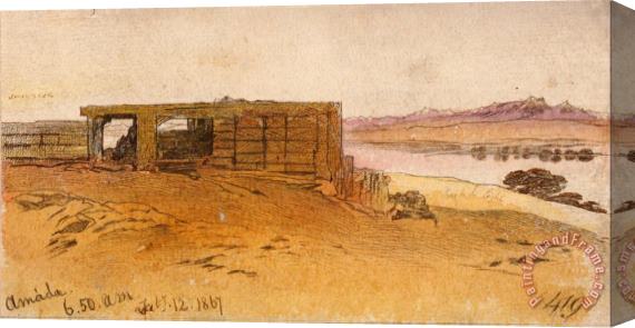 Edward Lear Amada, 6 50 Am, 12 February 1867 (419) Stretched Canvas Print / Canvas Art