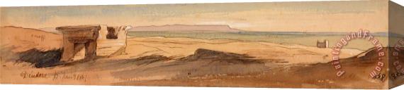 Edward Lear Dendera, 15 January 1867 (158) Stretched Canvas Print / Canvas Art