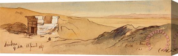 Edward Lear Dendera, 9 00 Am, 15 January 1867 (156) Stretched Canvas Painting / Canvas Art