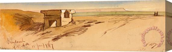 Edward Lear Dendera, 9 15 Am, 15 January 1867 (157) Stretched Canvas Painting / Canvas Art