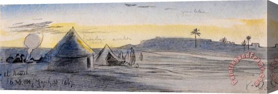 Edward Lear El Areesh, 6 30 Pm, 31 March 1867 (33) Stretched Canvas Painting / Canvas Art