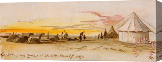 Edward Lear Gantara (suez Canal), 5 25 Am, 27 March 1867 (20) Stretched Canvas Painting / Canvas Art