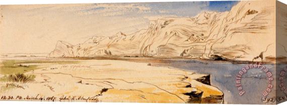 Edward Lear Gebel Sheikh Abu Fodde, 12 30 Pm, 4 March 1867 (592) Stretched Canvas Painting / Canvas Art