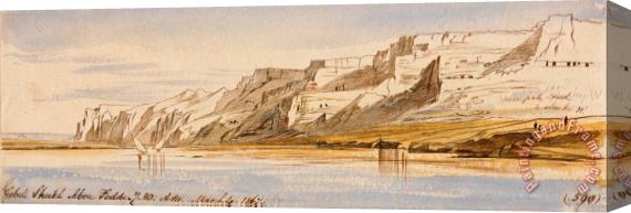 Edward Lear Gebel Sheikh Abu Fodde, 7 30 Am, 4 March 1867 (590) Stretched Canvas Print / Canvas Art