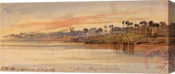Edward Lear Golosoneh, 5 10 P.m., January 3, 1867 (58) Stretched Canvas Painting / Canvas Art