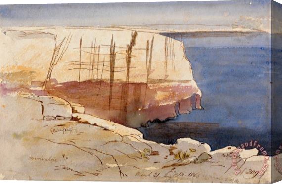 Edward Lear Gozo, Near Malta Stretched Canvas Print / Canvas Art