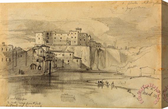 Edward Lear Isola Di Sora, 31 Mar. 1842 Stretched Canvas Painting / Canvas Art