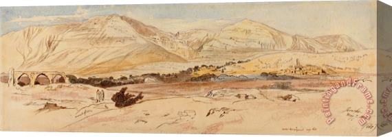 Edward Lear Jericho, 7 May 1858 (157) Stretched Canvas Print / Canvas Art