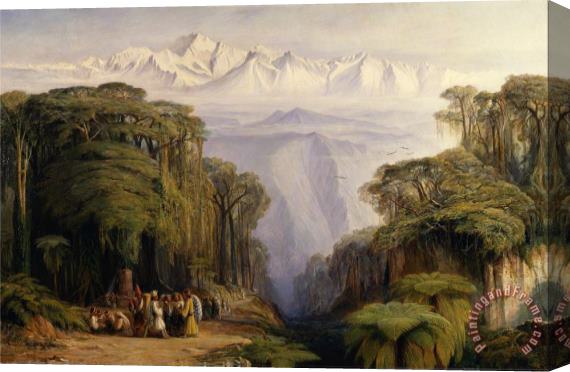 Edward Lear Kangchenjunga From Darjeeling Stretched Canvas Print / Canvas Art