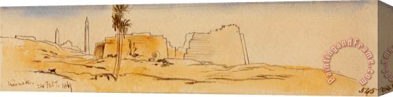 Edward Lear Karnak, 24 February 1867 (545) Stretched Canvas Print / Canvas Art