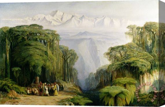 Edward Lear Kinchinjunga from Darjeeling Stretched Canvas Print / Canvas Art