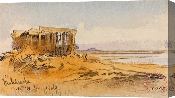 Edward Lear Maharraka, 7 15 Am, 14 February 1867 (462) Stretched Canvas Print / Canvas Art