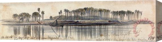 Edward Lear Near Negadeh, 12 30 Pm, 17 January 1867 (188) Stretched Canvas Print / Canvas Art