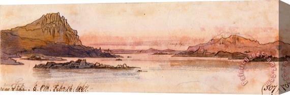 Edward Lear Near Tafa, 6 00 Pm, 16 February 1867 (507) Stretched Canvas Print / Canvas Art
