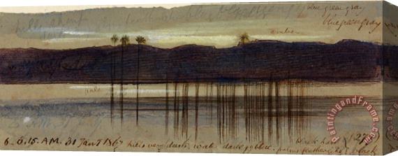 Edward Lear Philae, 6 00 6 15 Am, 31 January 1867 (277) Stretched Canvas Painting / Canvas Art